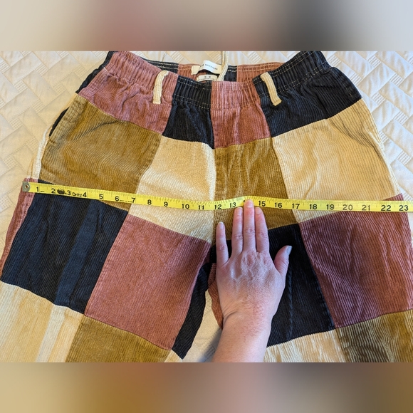 Urban Outfitters Corduroy Patchwork Beach Trousers Sz.M - Picture 7 of 11